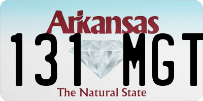 AR license plate 131MGT