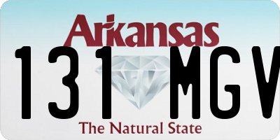 AR license plate 131MGV