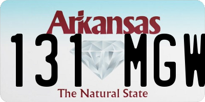 AR license plate 131MGW