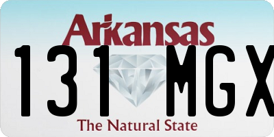 AR license plate 131MGX