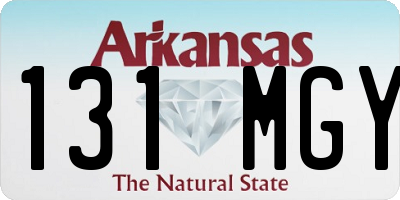 AR license plate 131MGY