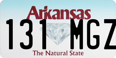 AR license plate 131MGZ