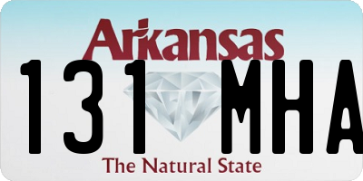 AR license plate 131MHA