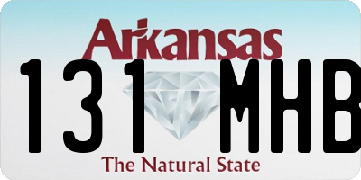 AR license plate 131MHB
