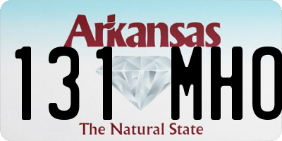 AR license plate 131MHO