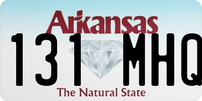 AR license plate 131MHQ