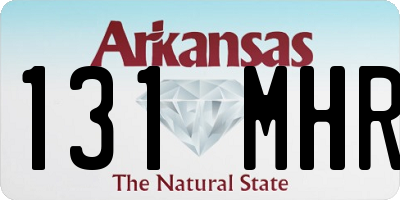 AR license plate 131MHR