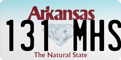 AR license plate 131MHS