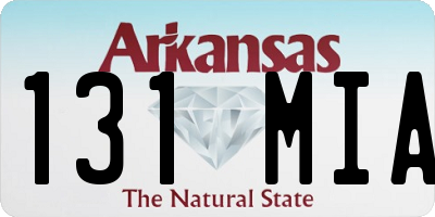 AR license plate 131MIA