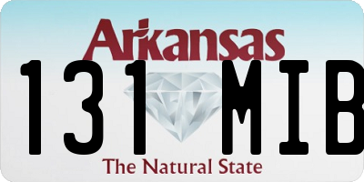 AR license plate 131MIB