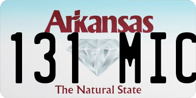 AR license plate 131MIC