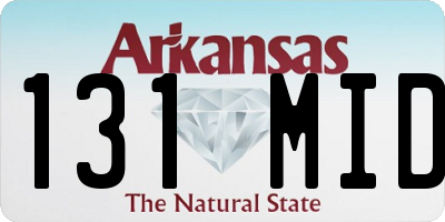 AR license plate 131MID