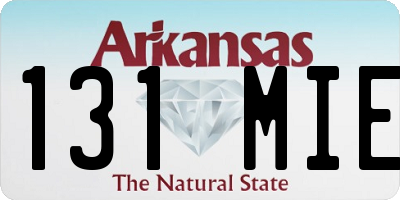 AR license plate 131MIE