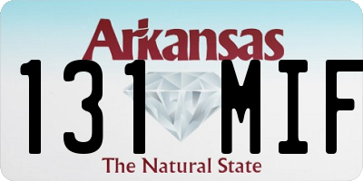 AR license plate 131MIF