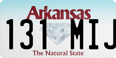 AR license plate 131MIJ