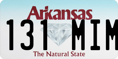 AR license plate 131MIM