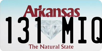 AR license plate 131MIQ