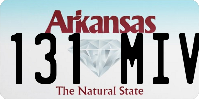 AR license plate 131MIV
