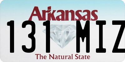 AR license plate 131MIZ
