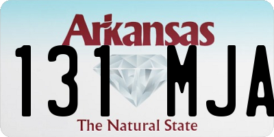 AR license plate 131MJA