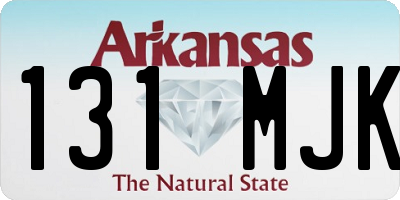 AR license plate 131MJK