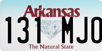 AR license plate 131MJO