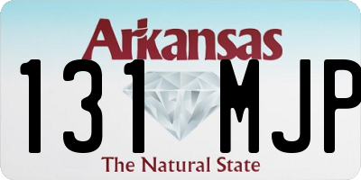AR license plate 131MJP