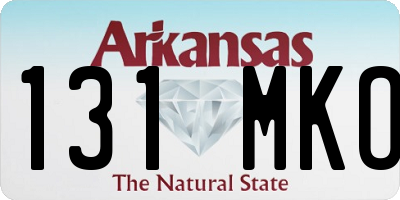 AR license plate 131MKO