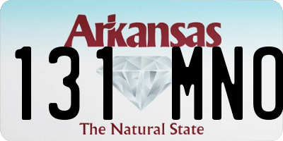 AR license plate 131MNO