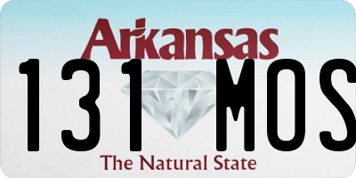 AR license plate 131MOS