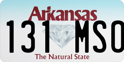 AR license plate 131MSO