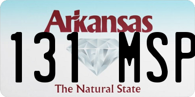 AR license plate 131MSP