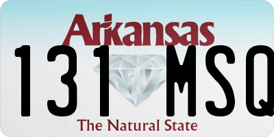 AR license plate 131MSQ