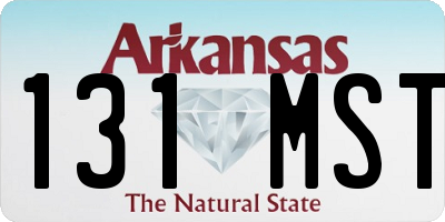 AR license plate 131MST