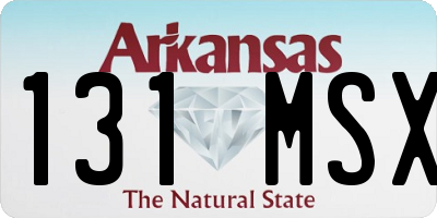 AR license plate 131MSX
