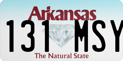 AR license plate 131MSY
