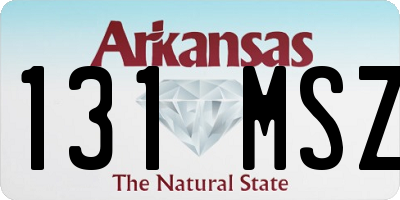 AR license plate 131MSZ