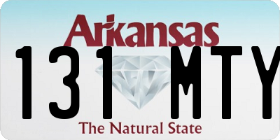 AR license plate 131MTY