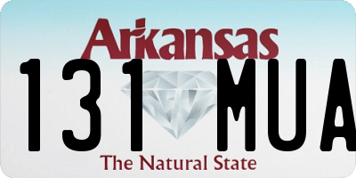 AR license plate 131MUA