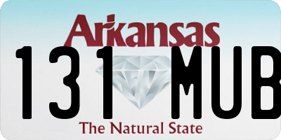 AR license plate 131MUB