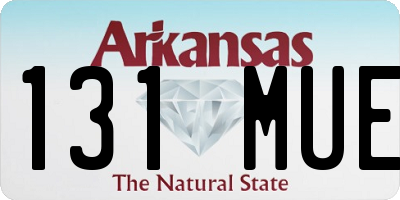 AR license plate 131MUE