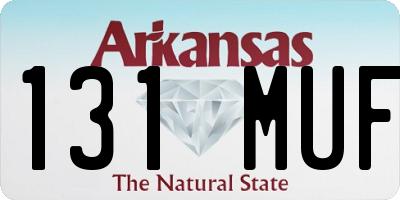 AR license plate 131MUF