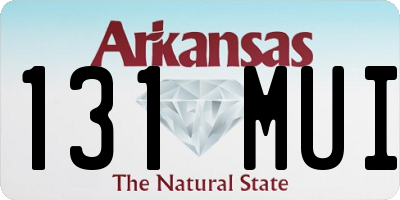 AR license plate 131MUI