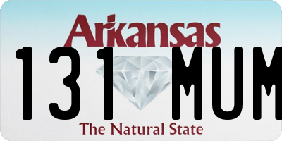 AR license plate 131MUM