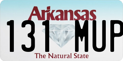 AR license plate 131MUP