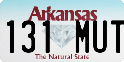 AR license plate 131MUT
