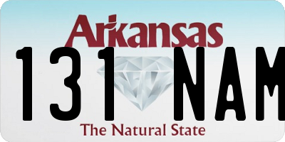 AR license plate 131NAM