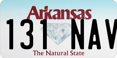 AR license plate 131NAV