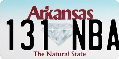 AR license plate 131NBA