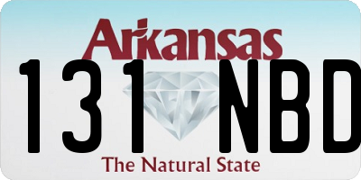 AR license plate 131NBD